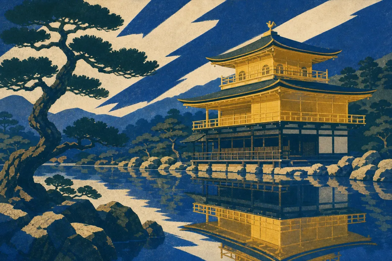 Ancient Kyoto (Kyoto, Uji & Otsu temples and shrines) illustration