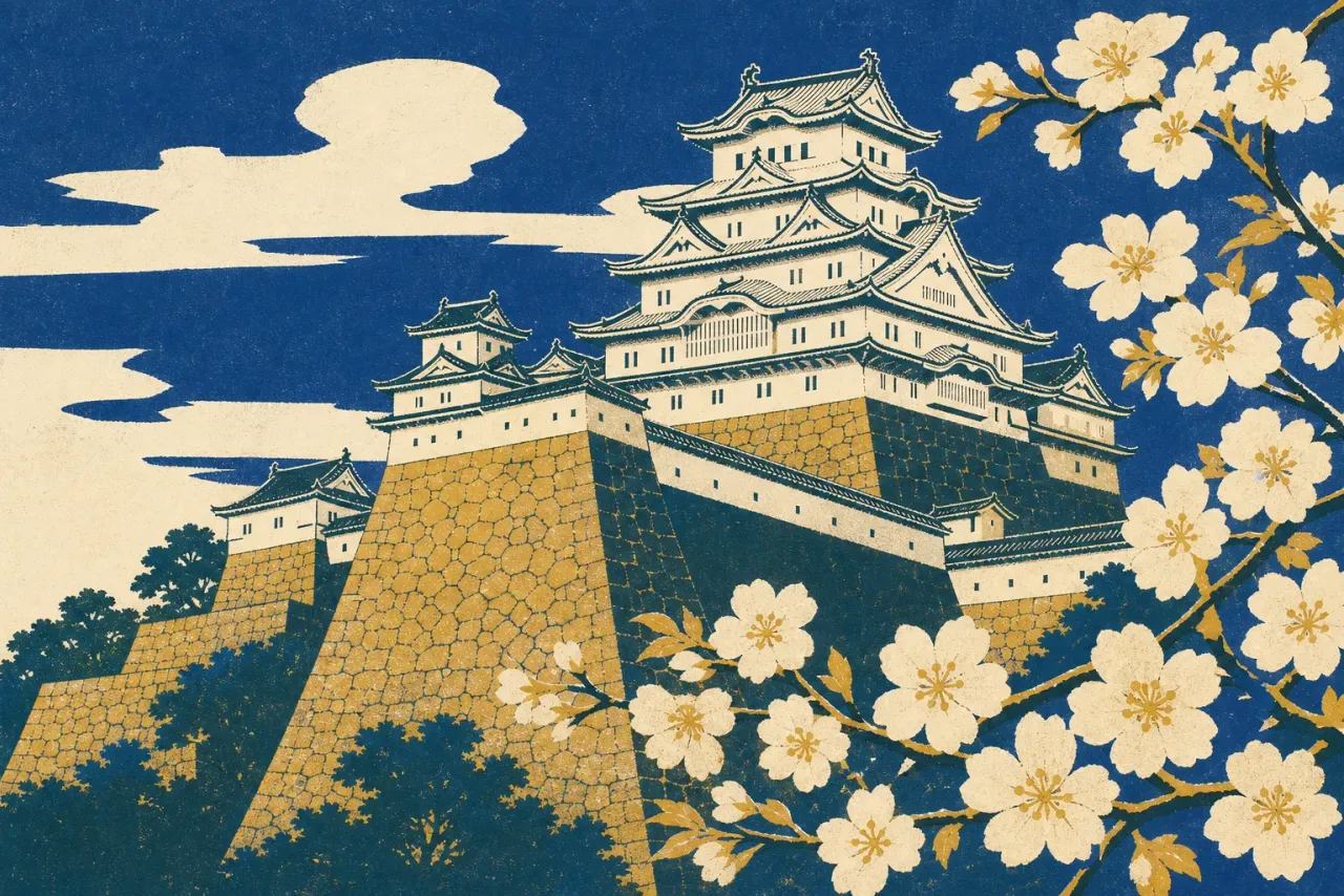 Himeji Castle illustration