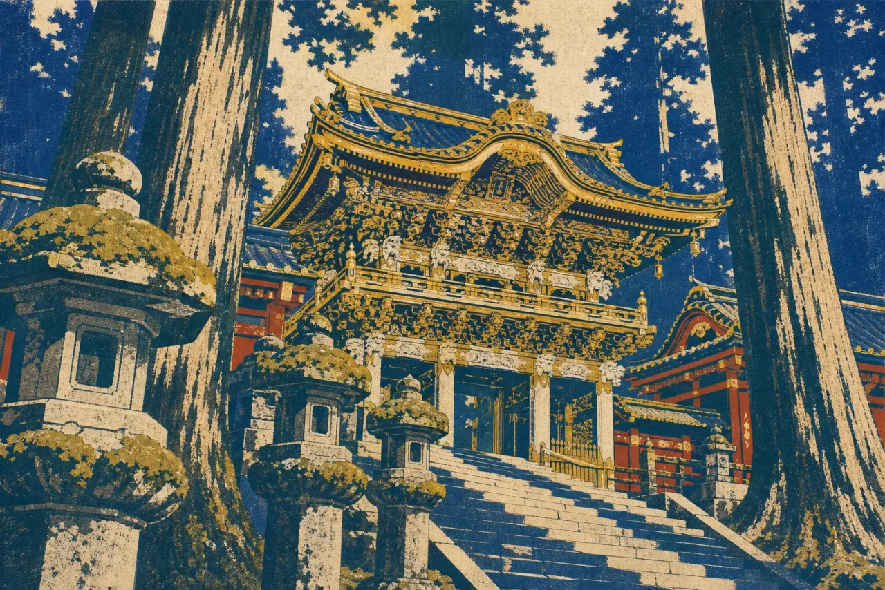 Nikko (Toshogu Shrine) illustration