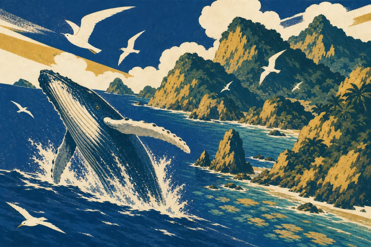 Ogasawara Islands (Bonin Islands) illustration