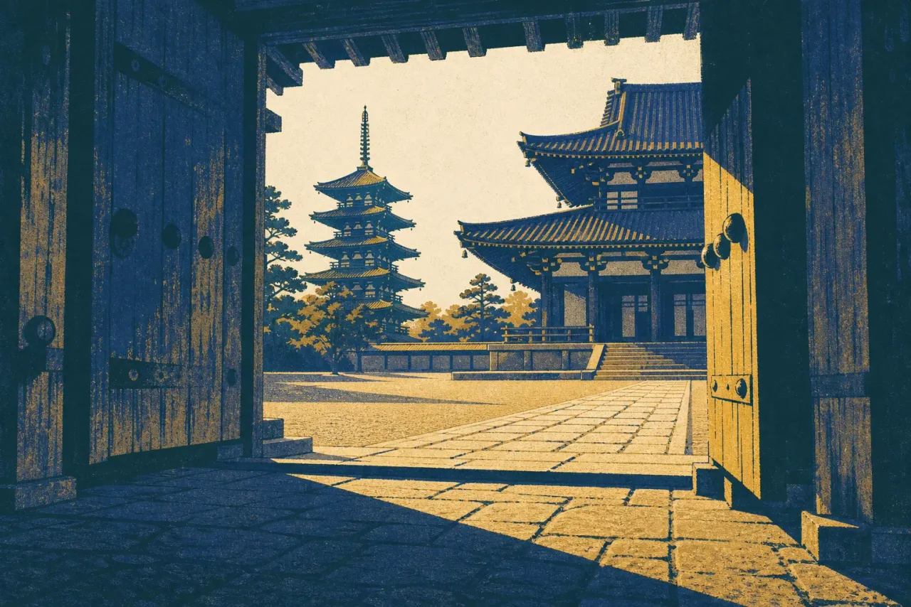 Half a Day at the World's Oldest Wooden Building: A First-Timer's Plan for Horyu-ji illustration