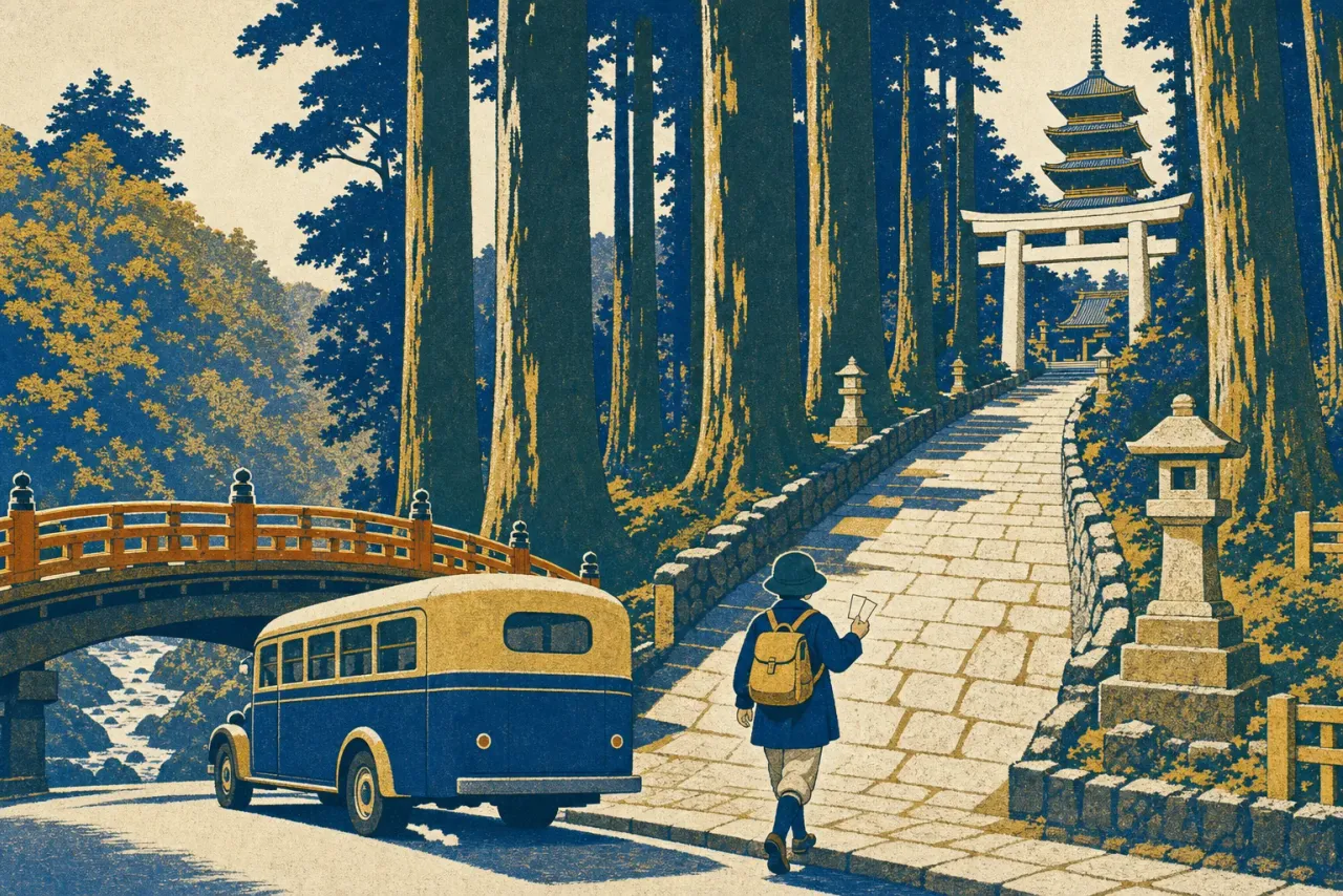 Nikko in One Day: The No-Backtracking Route from Asakusa to Ieyasu's Tomb illustration