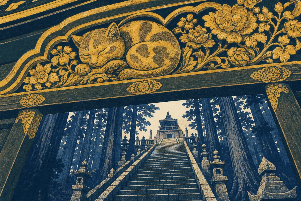 Why is Toshogu so gaudy? Reading the monkeys, the cat, and the politics of gold illustration