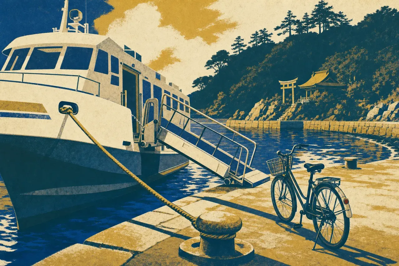 Seven boats a day: planning the Munakata and Oshima World Heritage run illustration