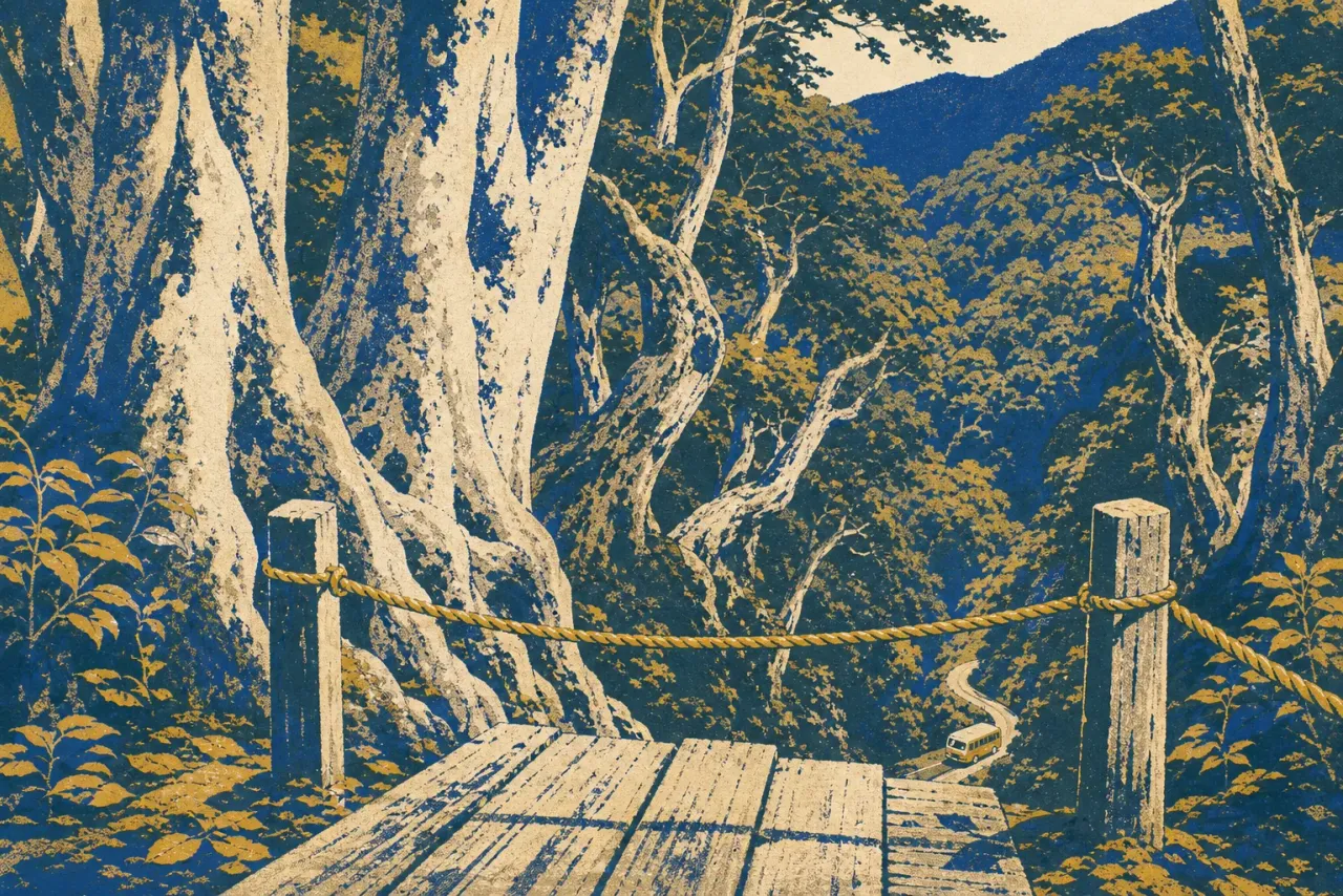 The forest you are not allowed to enter: making sense of Shirakami-Sanchi in one day illustration