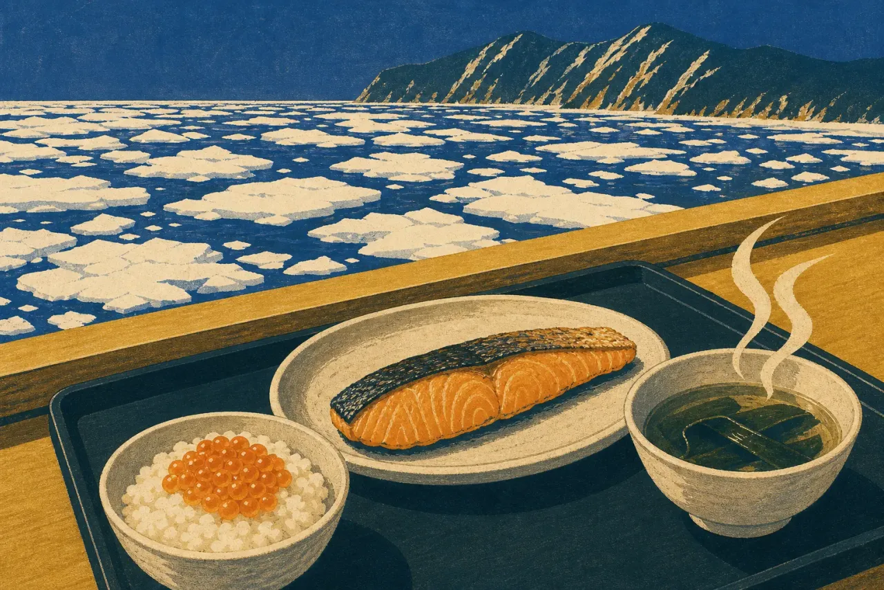 Ice, Salmon, Bear: Eating the Food Chain That Made Shiretoko a World Heritage Site illustration