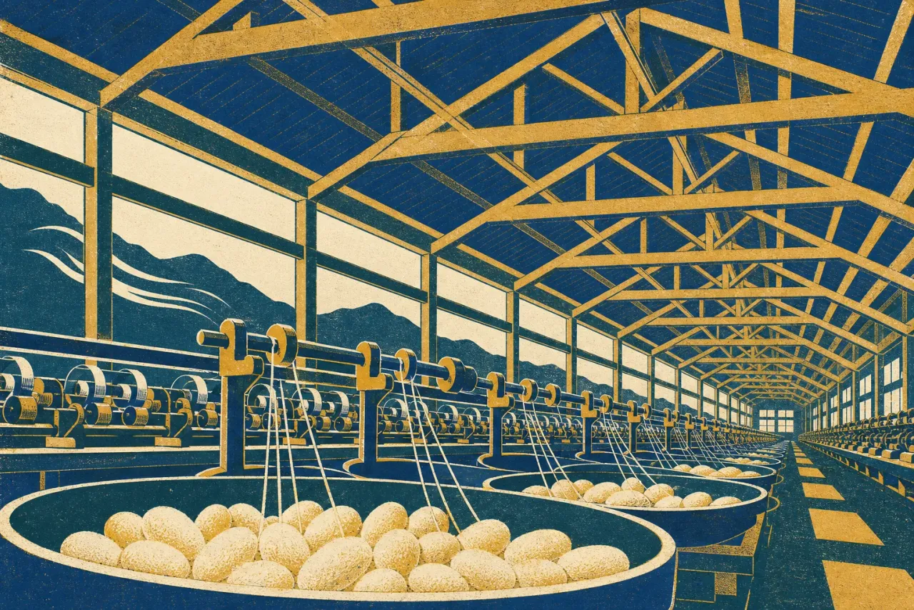 Cocoons, Cold Air and a Column-Free Hall: Reading the Four Sites That Built Japan's Silk Empire illustration