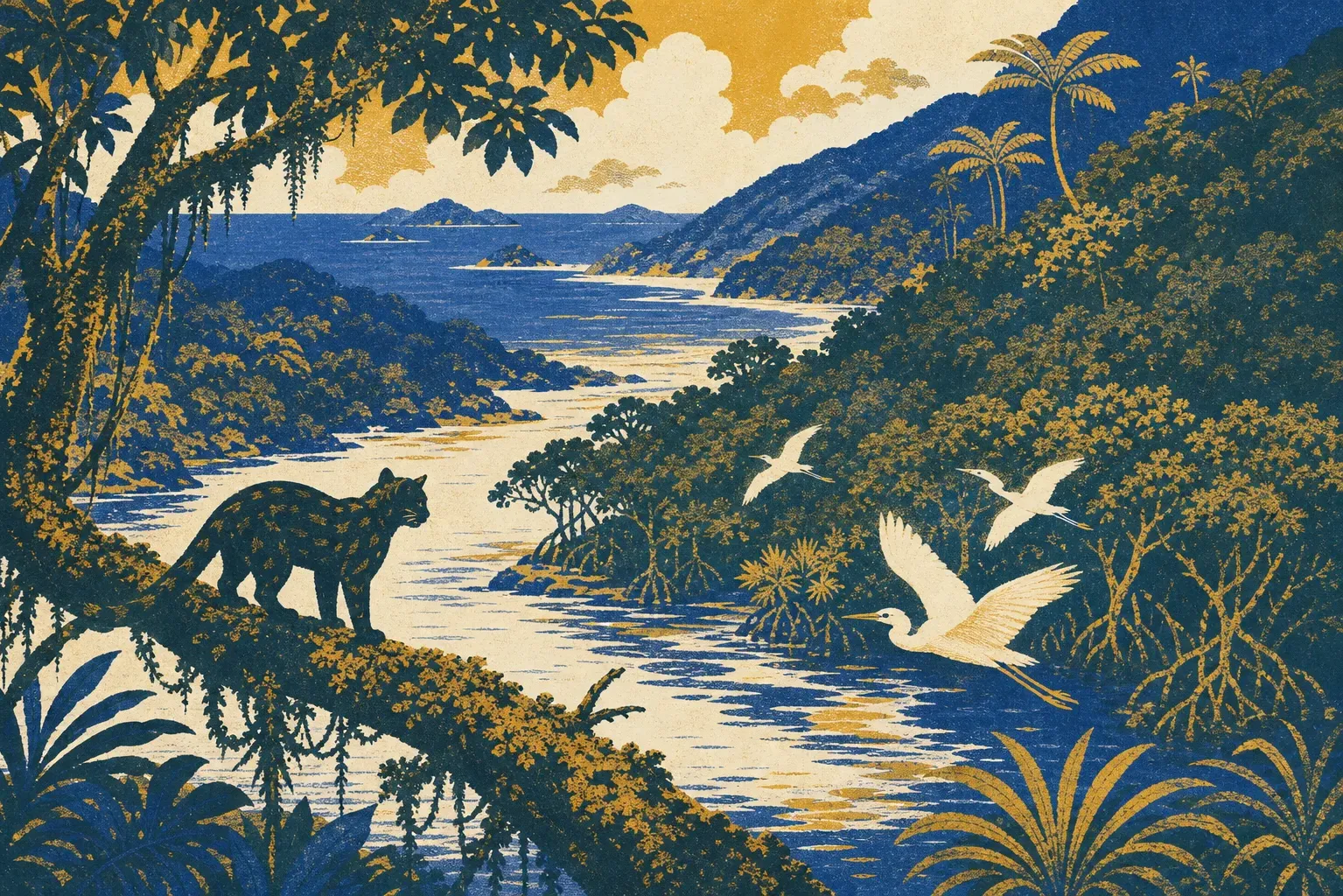 Amami-Okinawa Islands (Amami Oshima / Yanbaru / Iriomote) illustration