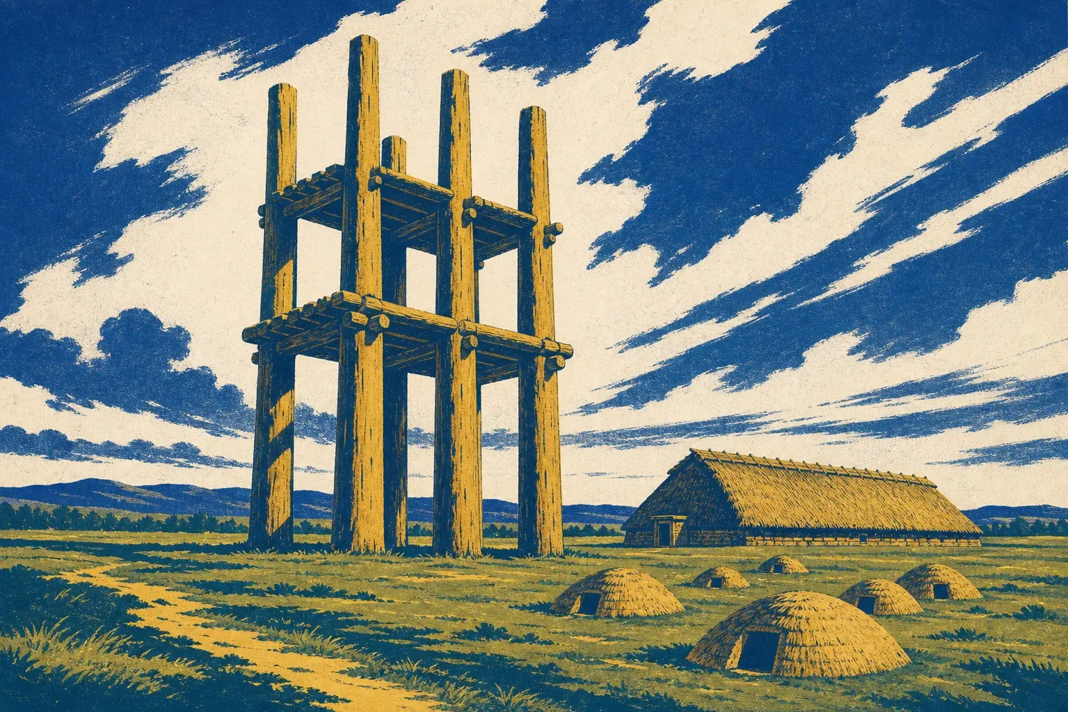 Jomon Sites of Northern Japan (Sannai Maruyama) illustration