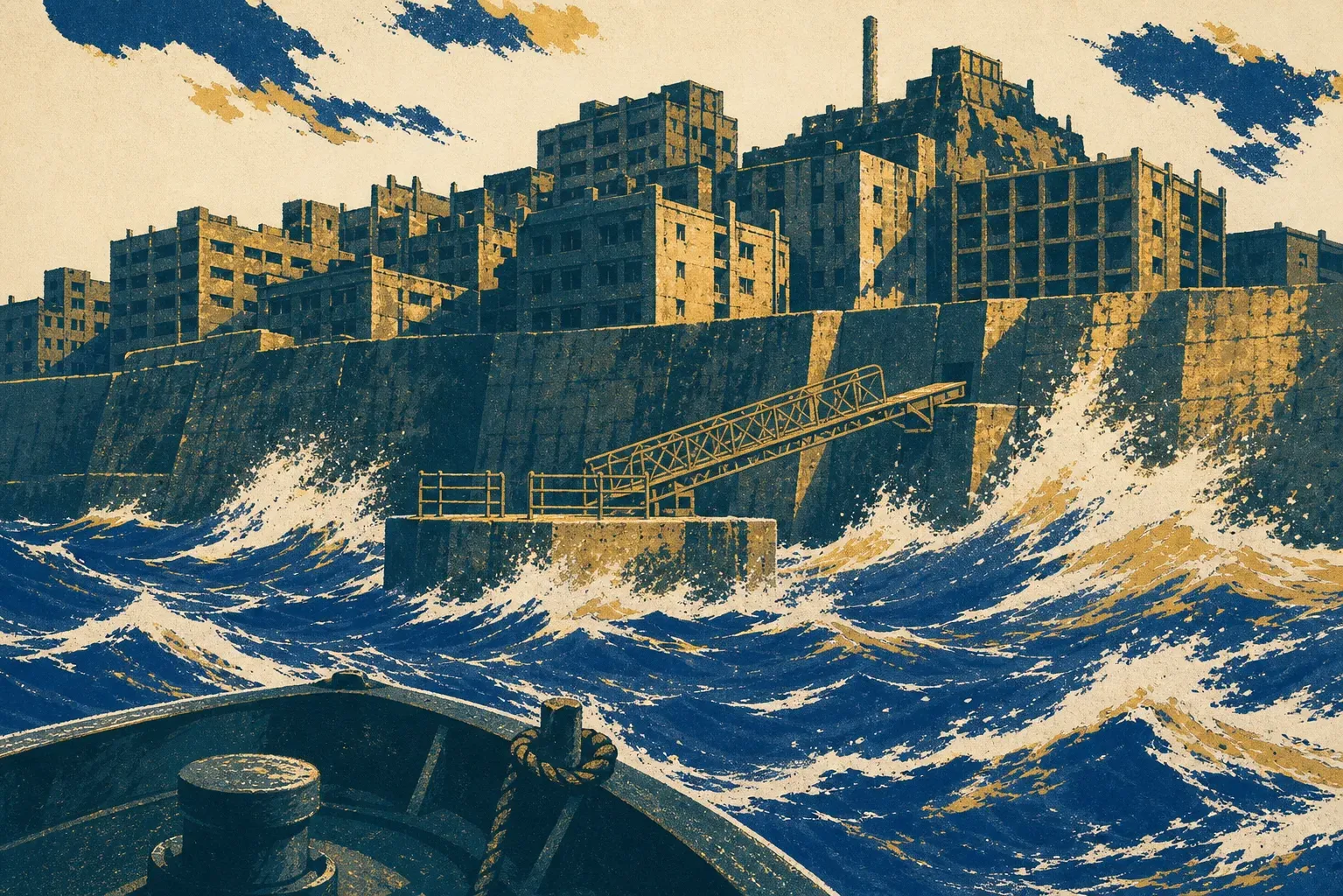 Fewer than 160 days a year: how to actually land on Gunkanjima illustration